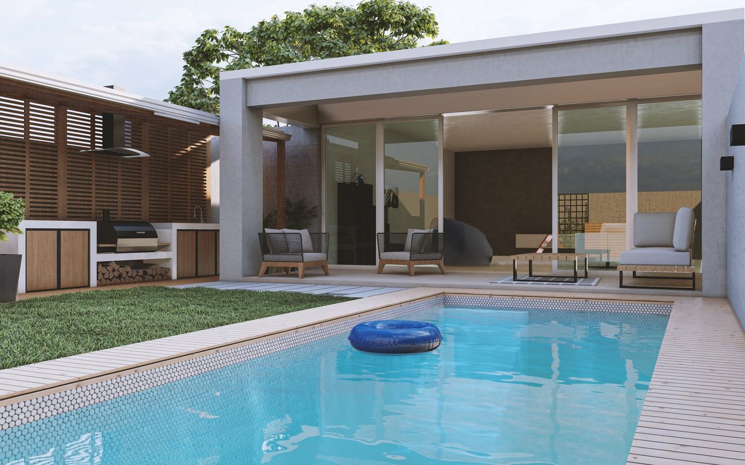 Render general del patio