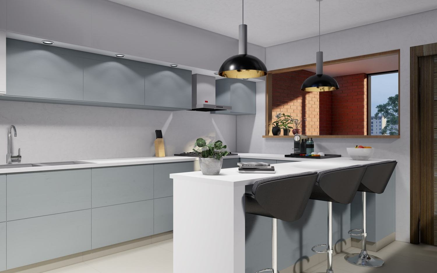 Render general de la cocina