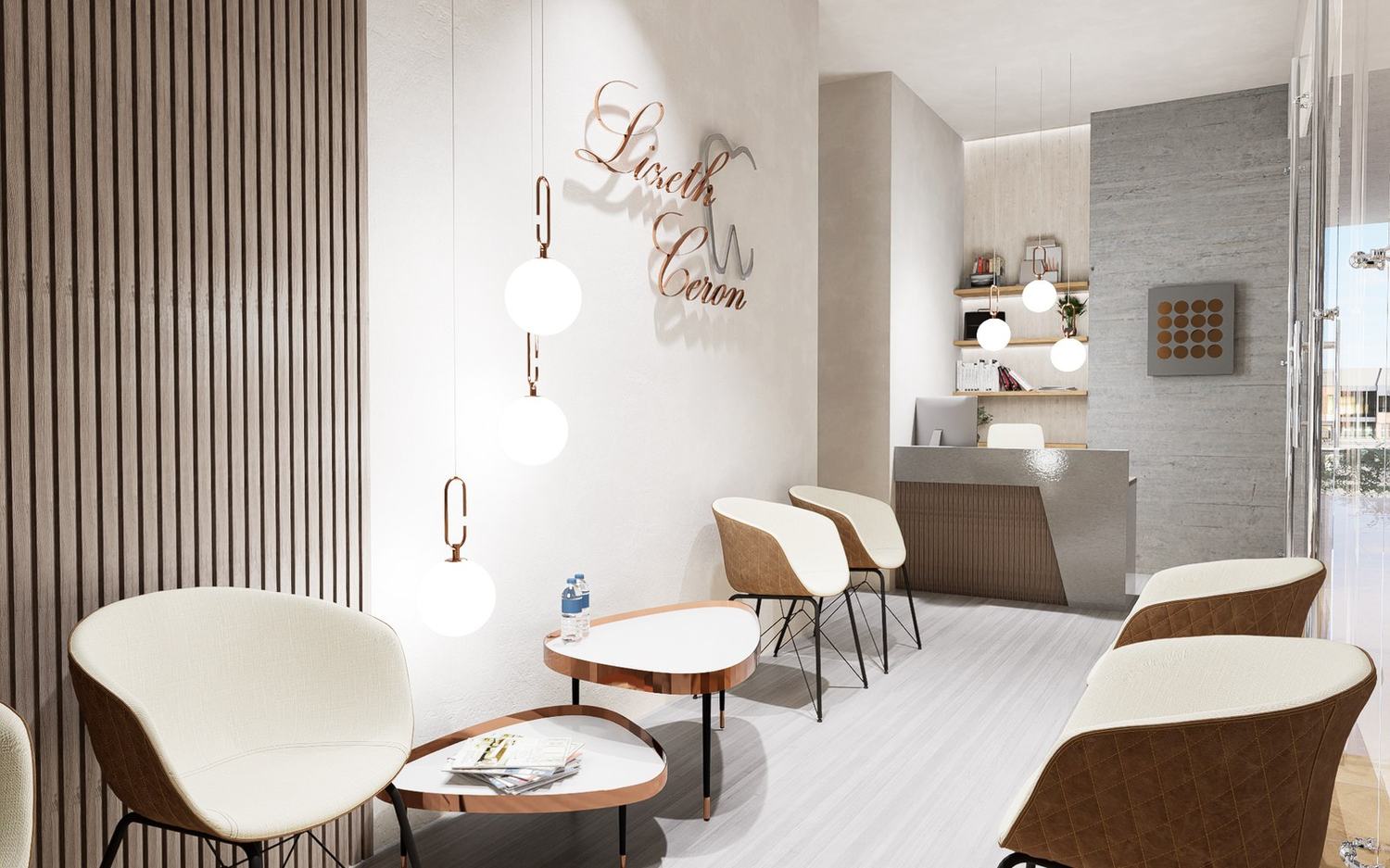 Render de la sala de espera
